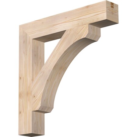 Ekena Millwork Legacy Block Smooth Bracket, Douglas Fir, 5 1/2"W x 34"D x 34"H BKT06X34X34LEC05SDF